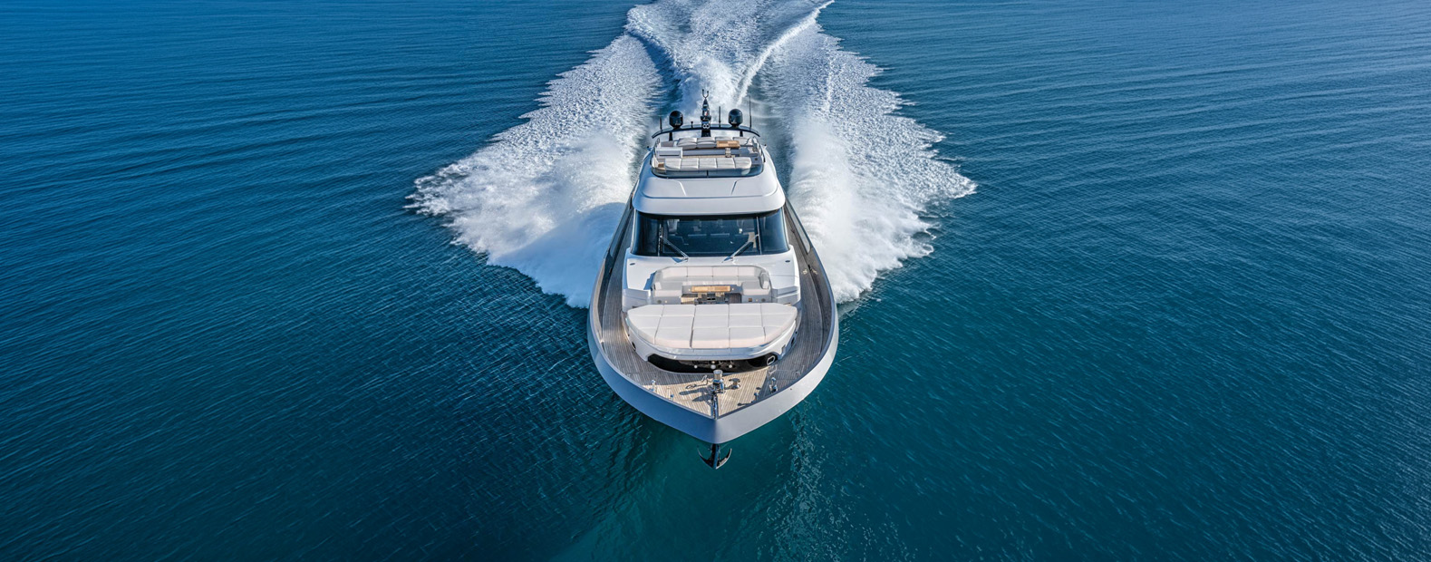 A private yacht at sea