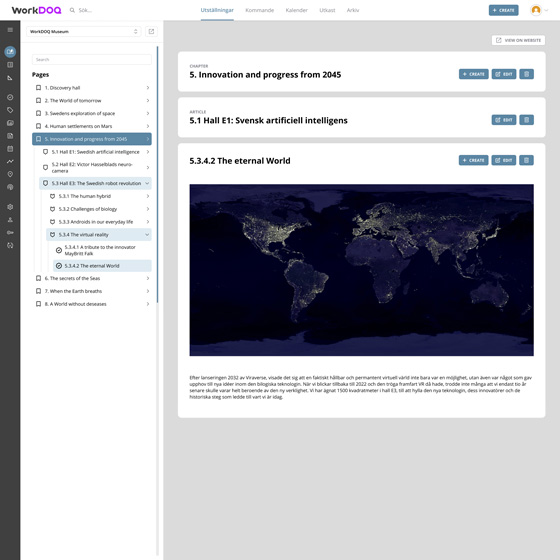 Screenshot of mockups for WorkDOQ